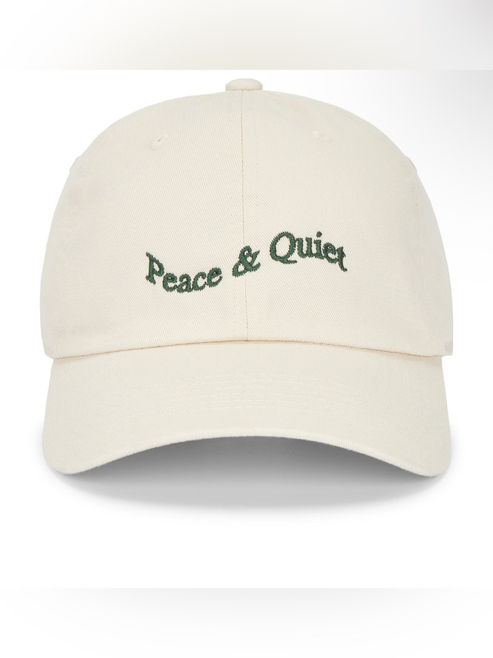 Museum of Peace and Quiet Wordmark Tye Dye Dad Hat in Bone